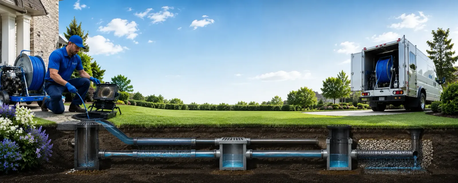 Outdoor drain cleaning information for Pierpont, SD